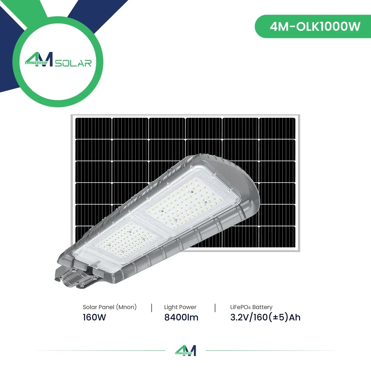 Lampadaire 4M SOLAR 4M-OLK-1000W