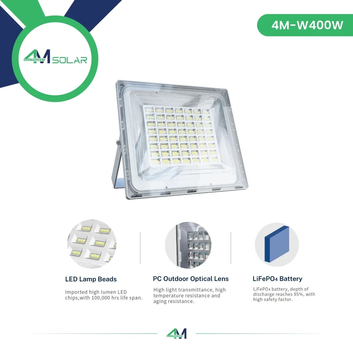 Projecteur 4M SOLAR W400W
