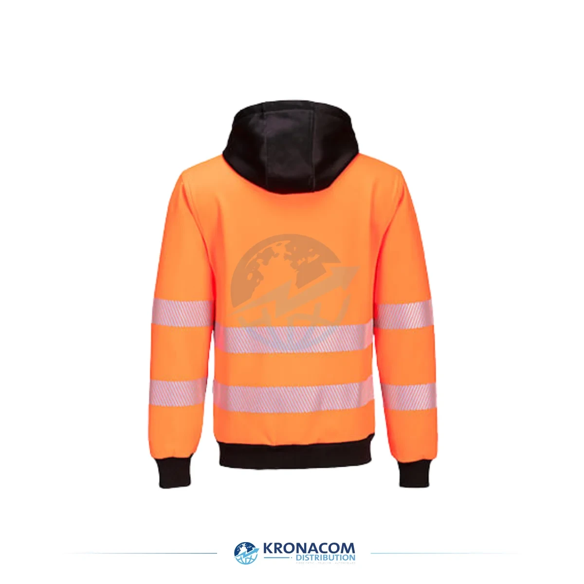 PW327 - PW3 - Sweat à capuche zippé Haute-Visibilité